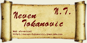 Neven Tokanović vizit kartica